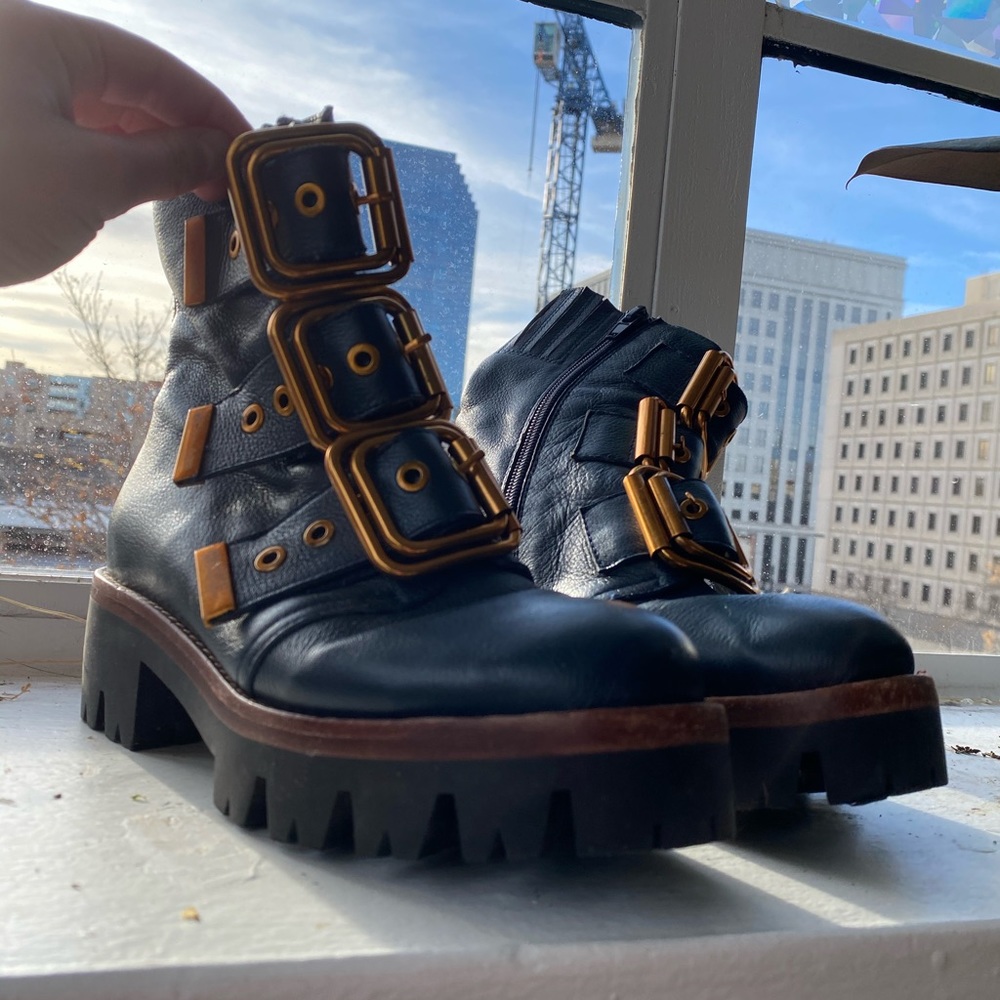 Free People x Jeffery Campbell Blue Farley Boot